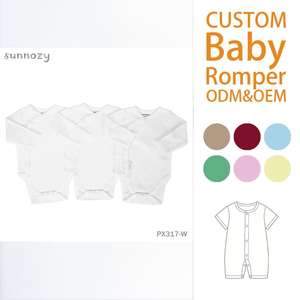 ชุดรอมเปอร์เด็กทารกสำหรับเด็กแรกเกิด แขนยาวลำลอง ใส่ได้ทั้งฤดูใบไม้ผลิและฤดูหนาว ป้องกันหน้าท้องแบบสามเหลี่ยม ติดกระดุมแป๊ก - Product Image 1