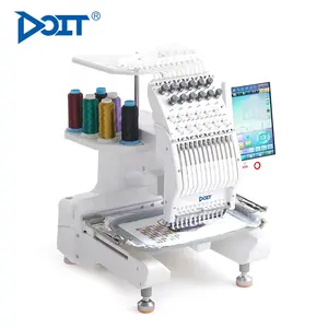 DT MINI1201 tek kafa 12 iğne kapağı nakış makinesi ticari T-shirt makinesi
