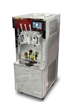 Machine à crème glacée haut de gamme QDMECH Make 2+1, 8 saveurs mélangées, 3 buses 3D, formes variées