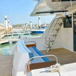 Catamarán de Lujo de 12m, Lancha Rápida de Fibra de Vidrio de 40 pies con Flybridge, Motor Doble de 150HP <span class=keywords><strong>para</strong></span> Turismo y Fiestas en Alta Mar - Product Image 4