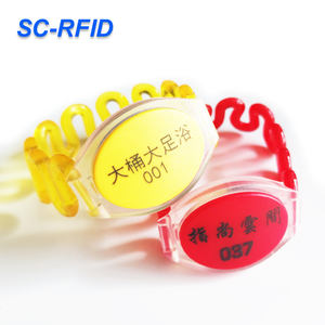 Pulseras RFID Promocionales con Logotipo Impreso, Código <span class=keywords><strong>QR</strong></span>, Imprimibles, para Piscina, Resistentes al Agua, de ABS - Product Image 1