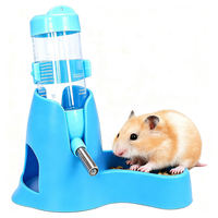 Botol Air Hamster 3 in 1 80ML dengan Tempat Makan dan Tempat Bersembunyi untuk Hamster Dwarf, Tikus, Landak