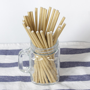 Joinhot Pure Kraft <b>Paper</b> Straws Disposable <b>Biodegradable</b> Eco Friendly For Milk Tea And Beverages - Product Image 3