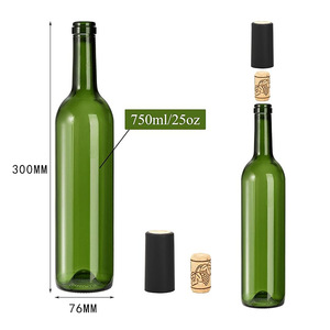 Bouteille <span class=keywords><strong>de</strong></span> <span class=keywords><strong>vin</strong></span> en verre occultant <span class=keywords><strong>de</strong></span> haute qualité 750 ml, bouteille vide scellée universelle pour huile d'olive et <span class=keywords><strong>vin</strong></span> rouge - Product Image 1