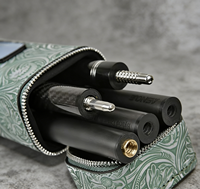 MGB-4K Sac de queue de billard en PU fait main et personnalisé, design monobloc, 4 trous, pour 1/2 queue, vente en gros, produit phare