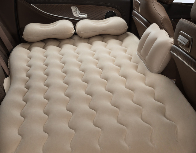 Portable Sleeping Pad SUV Air Mattress Camping Bed Inflatable Car Air Bed for Travel Camping