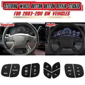 Juego de Adhesivos Decorativos Luminosos para Reparar Botones del Volante para Vehículos GM 2003-2011, Repara las Fechas Adhesivas del Interior del Coche - Product Image 1