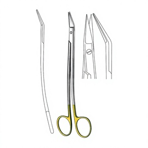 Tijeras Quirúrgicas Dean Scissors Plain de 12 cm (4-3/4 Pulgadas) Semiofiladas/Opacas TC Doradas con Cuchillas de Corte de Precisión y Uso Profesional - Product Image 1