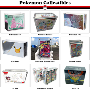 Pokemon xách tay ptcg hiển thị trường hợp thân thiện với môi trường Acrylic Booster Bundle Trường hợp với từ nắp bảo vệ Tiếng Anh Booster trường hợp - Product Image 6