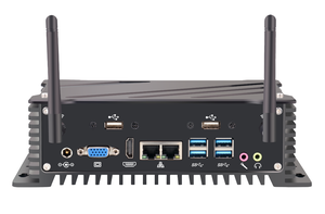 Mini PC industriel sans ventilateur <span class=keywords><strong>I3</strong></span> 6167U/6157U, 6 ports COM, RS485, double LAN GbE, 10 GPIO, 12V, PC embarqué, IoT, MES, Acquisition de données - Product Image 4