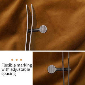 Rifinitore <span class=keywords><strong>per</strong></span> bordi in pelle fatto a mano con larghezza regolabile in acciaio inossidabile - Product Image 3