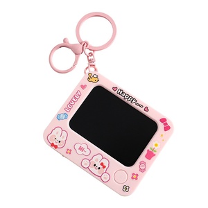 Creative Cartoon Mini Graffiti Drawing Board PVC Car Keychain for Students and School Bag Pendant Small Gift Wholesale