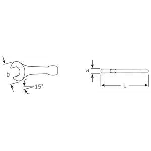 STAHLWILLE - 42040046 Clés à fourche à face de frappe-EAN 4018754023707 WRENCHES SLUGGING WRENCHES - Product Image 2