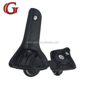 プロ仕様の取り外し可能な高さ調節可能なスーツケースホイール、ユニバーサルラゲッジトロリー、バッグやスーツケースに適合するダブルホイール - Product Image 4