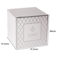 Boîte à bougies carrée en papier artisanal de haute qualité, personnalisée par le fabricant, pour emballages cadeaux
