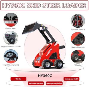 รถตักขนาดเล็ก1.4ตันใช้งานได้หลายหน้าที่5แบบ CE/ยูโร0.19ลูกบาศก์เมตรพร้อมถังรถตักขนาดเล็ก - Product Image 3