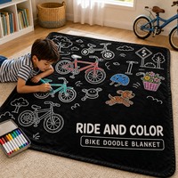Couverture de coloriage OEM pour enfants avec marqueurs textiles lavables, idéale pour les cours d'art, cadeau, vente en gros, fournisseur d'usine en vrac
