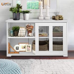 <span class=keywords><strong>Mueble</strong></span> de Almacenamiento de Madera Tradicional Industrial Acolchado, Móvil y Seguro, Mesa Auxiliar de Sofá, Estante de <span class=keywords><strong>Cocina</strong></span> <span class=keywords><strong>Estrecho</strong></span> con 2 Puertas Extraíbles - Product Image 5