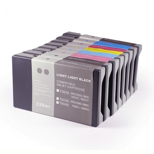 ตลับหมึกที่ใช้งานร่วมกันได้ T6041 T6049 220ที่เต็มไปด้วยหมึกพิมพ์สำหรับ EPSON STYLUS PRO 7880เครื่องพิมพ์9880 - Product Image 1
