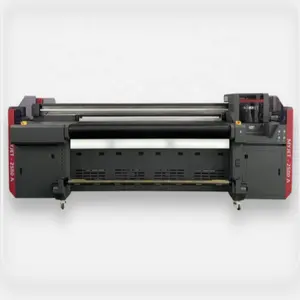 Myjet Soft film, Roll to roll and Flatbed LED UV Printers 2.5M Hybrid UV Printer Ceiling film Canvas same time printing