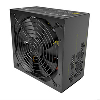 Fuente de Alimentación para Juegos de PC 80Plus Gold de 600W/650W, Totalmente Modular, para Gamers