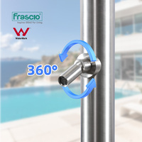 Frascio Vente Chaude En Acier Inoxydable 316 Matériau Colonne De Douche Filigrane Design Moderne Douche Extérieure