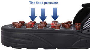 Sandal pijat kaki kesehatan, titik pemicu perawatan titik akupuntur, terapi Magnet mempromosikan sirkulasi darah - Product Image 6