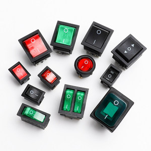 Interrupteur à bascule étanche IP67 KCD1 KCD3 KCD4 KCD5 KCD11 15A/20A 250VAC, 3 positions marche-arrêt-marche avec LED rouge, interrupteur à bascule 4/6 broches - Product Image 2