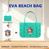 Sac de plage en mousse EVA imperméable avec logo personnalisé, style plage, grand format, sac de plage à poignées