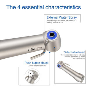Impianto dentale 20:1 contrangolo a bassa velocità Handpiece esterno acqua nebulizzatore macchina laboratorio trapano dentale - Product Image 4