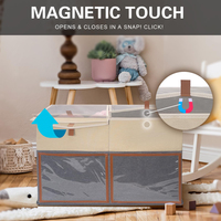 Boîte de rangement pliable multifonctionnelle en tissu réutilisable pour la maison, bac de rangement pliable pour armoire