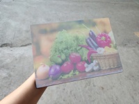 Planche à découper rectangulaire en verre trempé vierge pour sublimation 28x38cm, pour transfert thermique DIY sur cuisine