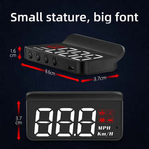 GPS Projector Touch Screen Car Hud OBD Head up Display Vehicle Speed Time Compass Level On-Board Display Car Alarm - Product Image 5