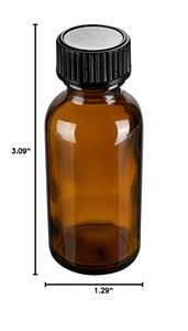 Botellas de Vidrio Ámbar Vacías Grandes, Varias Capacidades de 2ml a 500ml, Envases Cuadrados para Jarabe Medicinal, Tapas de Rosca de Aluminio, Forma de Infusión - Product Image 2