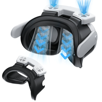 Ventilateur de refroidissement à circulation d'air pour Meta Quest3 Accessoires Ventilateur Refroidisseur à élimination rapide Brume respirante Couvre-visage de remplacement