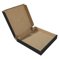 Boîtes à pizza noires imprimées avec logo, design personnalisé, boîte à pizza en papier carton ondulé en matériau recyclable, boîte à pizza de 9 à 12 pouces