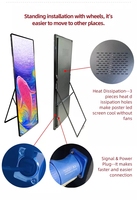 Display per Segnaletica Digitale, Poster LED con Controllo WIFI, Schermo LED P1.75 P2 P2.5, Espositore per Poster Personalizzato OEM, Video per Esterni