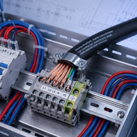 Câble en cuivre multiconducteur flexible NH-RVV 19x1.5 16AWG, isolé et gainé en PVC, 300/500V, 0-70°C, pour câblage d'armoires de commande