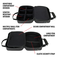 Estuche Organizador de Accesorios para DJ Todo en Uno con Correa Acolchada, Bolsa Portátil para Gestión de Cables para Actuaciones en Vivo y Estudio