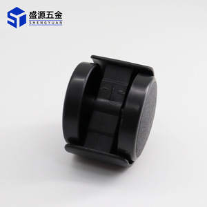 Shengyuan Furniture Caster 1.25 Inch Nylon <b>Wheel</b> M8 Threaded Stem Plain Bearing Cabinet Roller Modern Design - Product Image 1