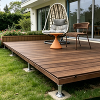 Modules WPC anti-corrosion pour extérieur, hauteur réglable pour patio, jardin, camping, clôture en bois plastique