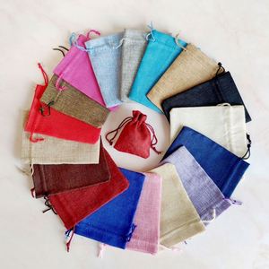 7x9cm 8x10cm 9x12cm Jute <b>Sack</b> Gunny Pouch Jute Drawstring Bag Hemp <b>Sack</b> - Product Image 5