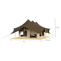 Tente Dôme Extensible Écologique à Installation Rapide pour Glamping Sauvage, Module Conteneur Préfabriqué pour Salle de Bain, Confort Toutes Saisons