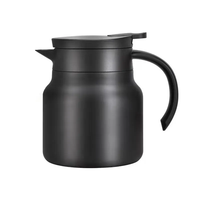 Carafes à café 1000ml théière pour garder le café chaud en acier inoxydable carafe thermique sous vide à double paroi