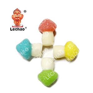 Bonbons gélifiés à la saveur de fruits certifiés Halal personnalisés en vrac Forme de champignon de dessin animé 3D 4D Bonbons gélifiés sucrés - Product Image 3
