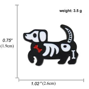 Oferta Especial: Pin de Metal de Dinosaurio de Dibujos Animados, Pin de Solapa de Aleación de Zinc Negra Esmaltada con Diseño Divertido y Creativo de Animales, Pin de Solapa de Gato, Artesanía Metálica para Regalos - Product Image 5