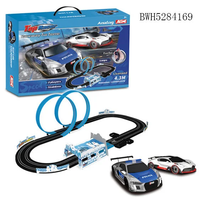 Set Mainan Kereta Api Model Skala Rel Bertenaga Baterai