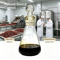 Extrait liquide d'herbes de capsaïcine naturelle pure avec composés aromatiques volatils pour un profil de saveur épicé authentique en emballage fût