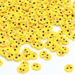 500 grammes de paillettes en argile polymère souple <span class=keywords><strong>jaune</strong></span>, en forme de poussins, pour loisirs créatifs, accessoires de nail art, décorations pour slime - Product Image 6