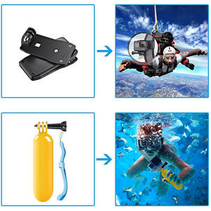 Kit d'accessoires pour caméra d'action HONGDAK 58 en 1, ensemble d'accessoires Gopros pour Go Pro Heros 13 12 11 10, monopode, bâton de selfie, clip - Product Image 2